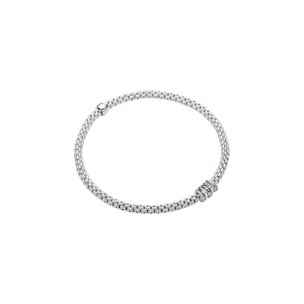 FOPE Bracelets 18CT WHITE GOLD FLEX`IT 0.07CT PRIMA DIAMOND BRACELET 74608BX_BB_B_XBX_00M