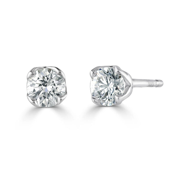 Brown & Newirth Earrings Brown & Newirth Evelyn Earrings with 0.15CT Diamonds| 18CT White Gold Claw