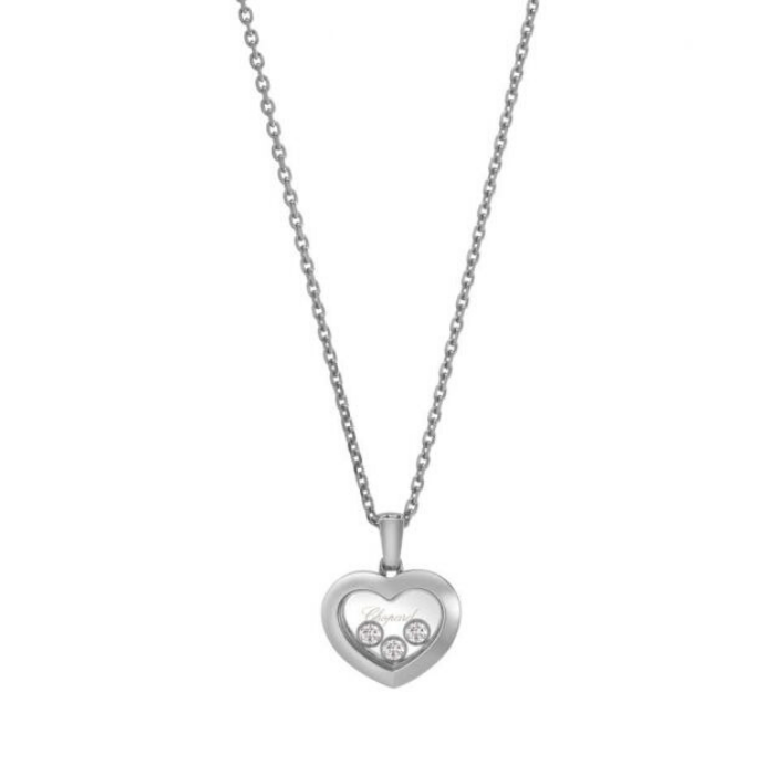 Happy☆ Chopard 18ct White Gold Happy Diamonds Necklace – Emson Haig
