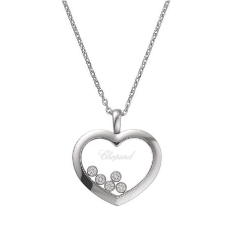 Chopard Necklace Chopard Happy hearts 18ct White Gold Necklace 79A039-1001