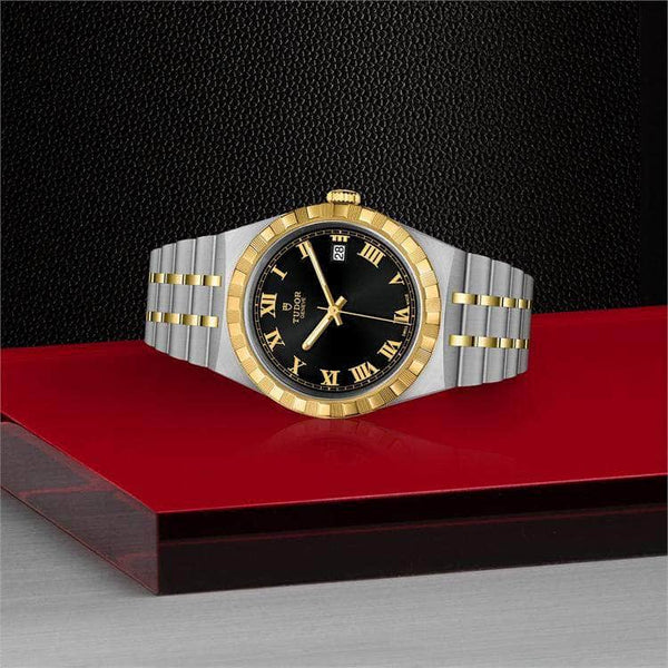 Tudor Watch Tudor Royal 38MM Steel Case Yellow Gold Bezel Watch M285030006