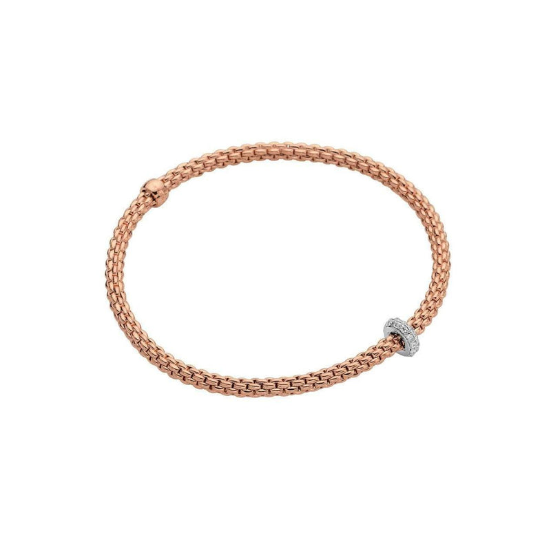 FOPE Bracelets 18CT ROSE GOLD FLEX`IT 0.18CT PRIMA DIAMOND BRACEELT 74508BX_BB_R_XBX_00M