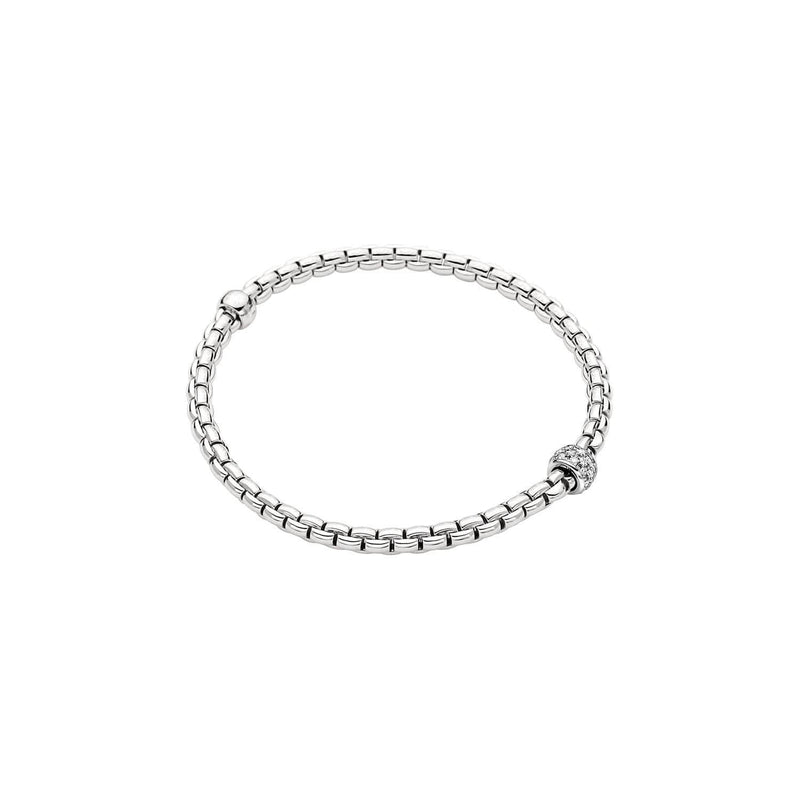 FOPE Bracelets 18CT WHITE GOLD 0.19CT FLEX`IT EKA DIAMOND BRACELET 73301BX_PB_B_XBX_00M