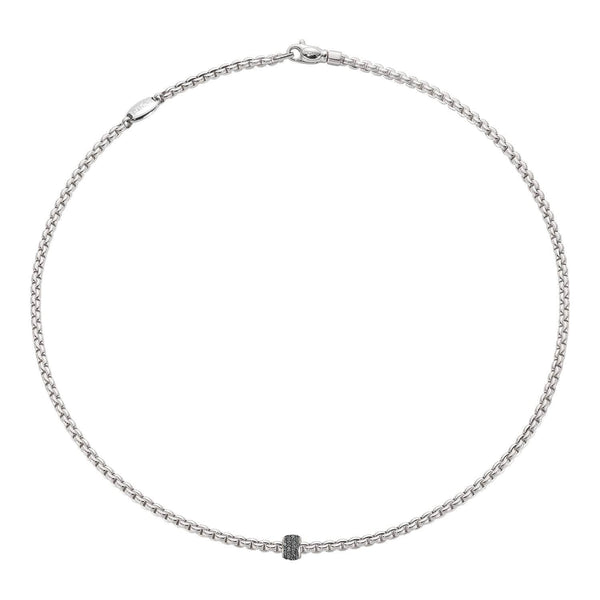 FOPE Necklaces 18CT WHITE GOLD 0.20CT EKA DIAMOND 43CM NECKLACE 73001CX_PN_B_X1X_043