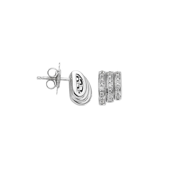 FOPE Earrings 18CT WHITE GOLD PRIMA 0.38CT DIAMOND EARRINGS 744080X_PB_B_BBB_000