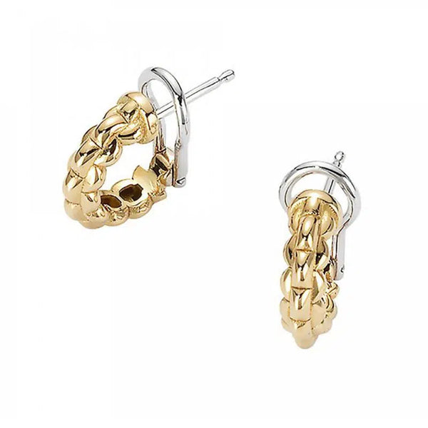 FOPE Earrings 18CT YELLOW GOLD EKA OPEN HOOP EARRINGS 730010X_XX_G_XXX_000