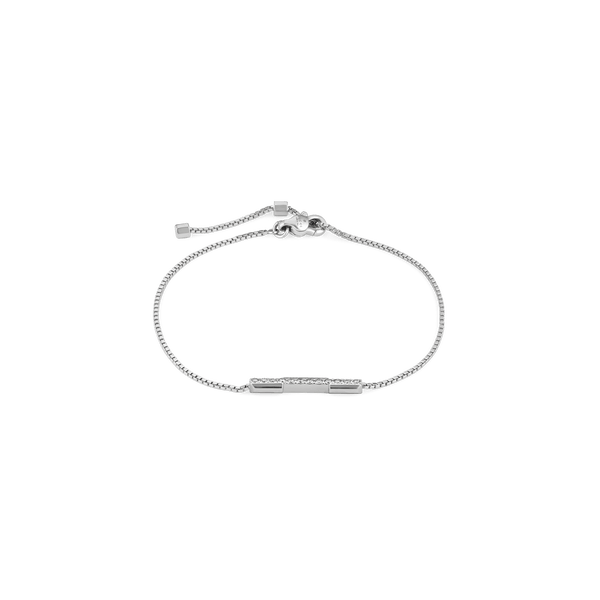 Gucci Bracelets GUCCI 18CT WHITE GOLD LINK TO LOVE BRACELET YBA662121001016