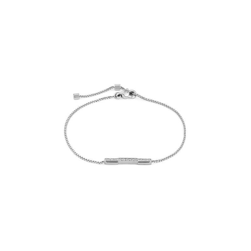 Gucci Bracelets GUCCI 18CT WHITE GOLD LINK TO LOVE BRACELET YBA662121001016