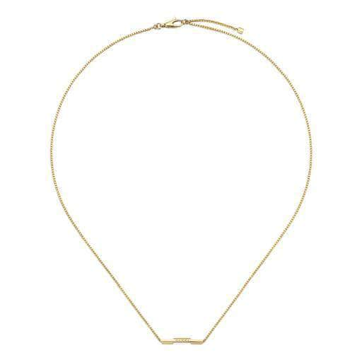 Gucci Necklaces GUCCI 18CT YELLOW GOLD LINKED TO LOVE BAR NECKLACE YBB66210800100U