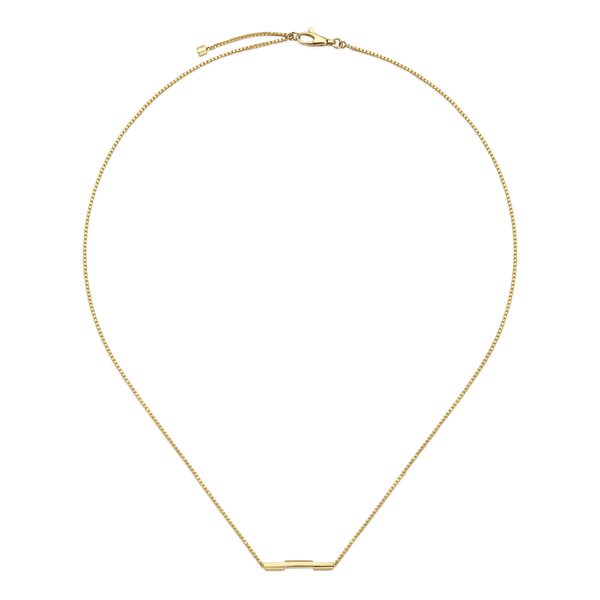 Gucci Necklaces GUCCI 18CT YELLOW GOLD LINKED TO LOVE BAR NECKLACE YBB66210800100U