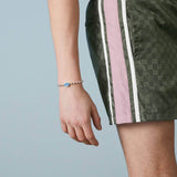 Gucci Bracelets GUCCI BOULE SILVER & BLUE BRACELET YBA753437001017