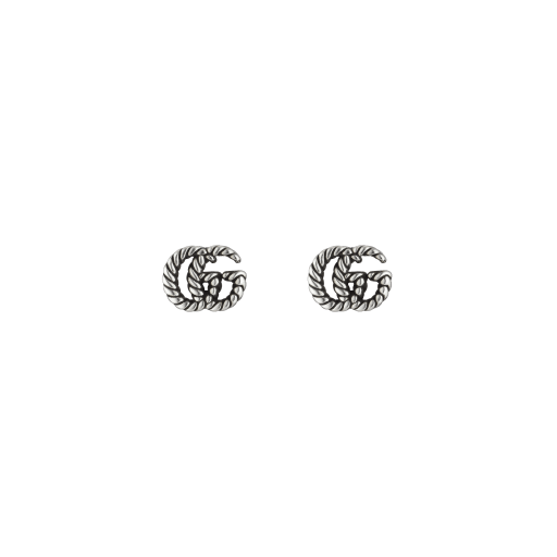 Gucci Earrings Gucci GG Aged Silver Stud Earrings YBD62775500100U