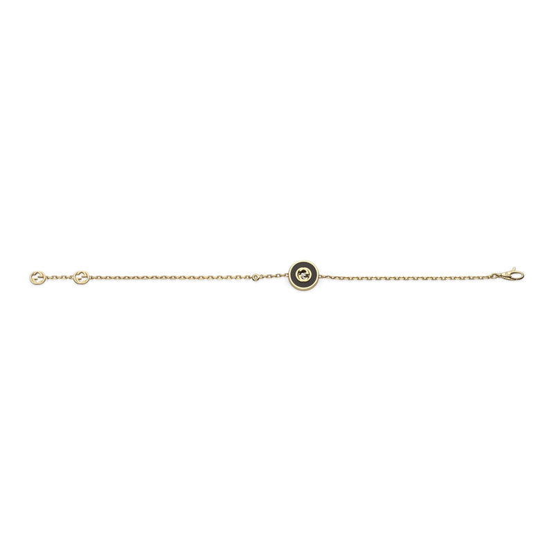 Gucci Bracelets GUCCI INTERLOCKING 18CT YELLOW GOLD BRACELET YBA786556001017