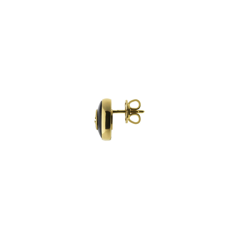 Gucci Earrings GUCCI INTERLOCKING 18CT YELLOW GOLD STUD EARRINGS YBD78655400100U