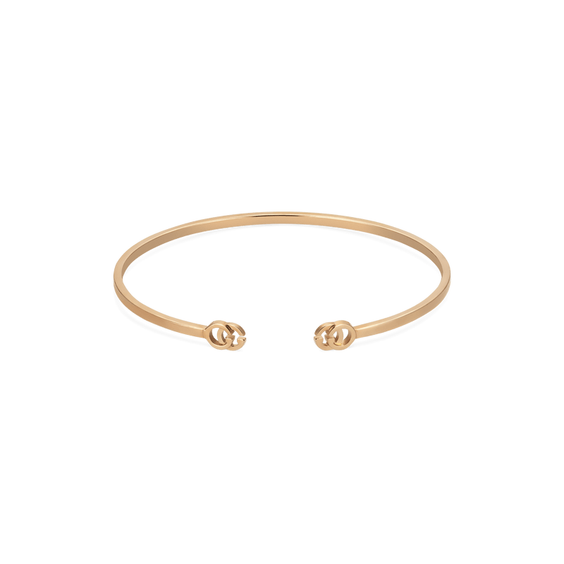GUCCI GG RUNNING 18CT ROSE GOLD BANGLE Emson Haig