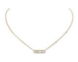 Messika Necklaces Messika Baby Move 0.35ct pavé diamond Necklace 04322-YG