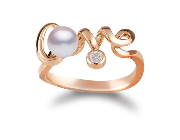 Mikimoto Ring MIKIMOTO AKOYA LOVE RING PRH 5467 D Z