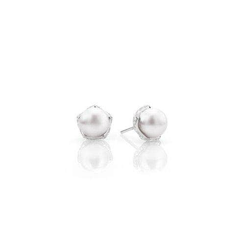 Mikimoto Earrings MIKIMOTO EMBRACE 0.23CT DIAMOND & PEARL EARRINGS PEL 10161 D W