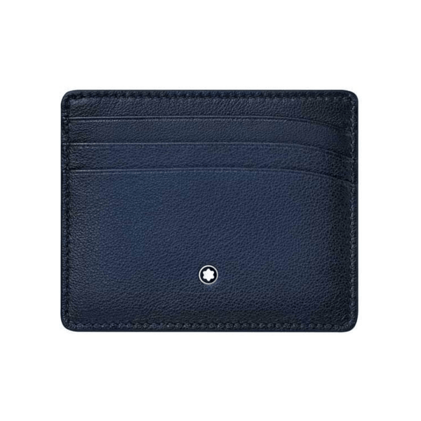 Montblanc Wallet MontBlanc Navy Pocket Card Holder 123728