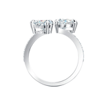 Swarovski Ring Swarovski Attract Soul Heart Ring White Rhodium plated