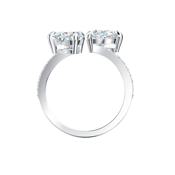 Swarovski Ring Swarovski Attract Soul Heart Ring White Rhodium plated
