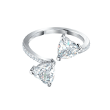 Swarovski Ring Swarovski Attract Soul Heart Ring White Rhodium plated