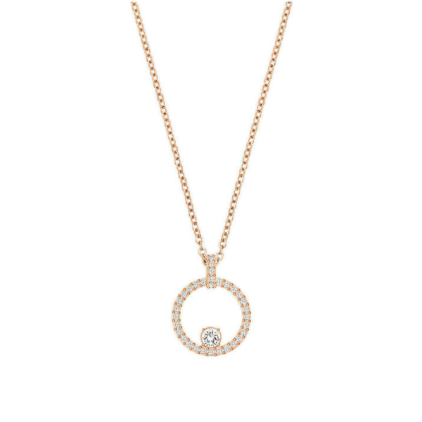 Swarovski Necklace Swarovski Creativity Circle Pendant White Rose-gold tone plated 5202446