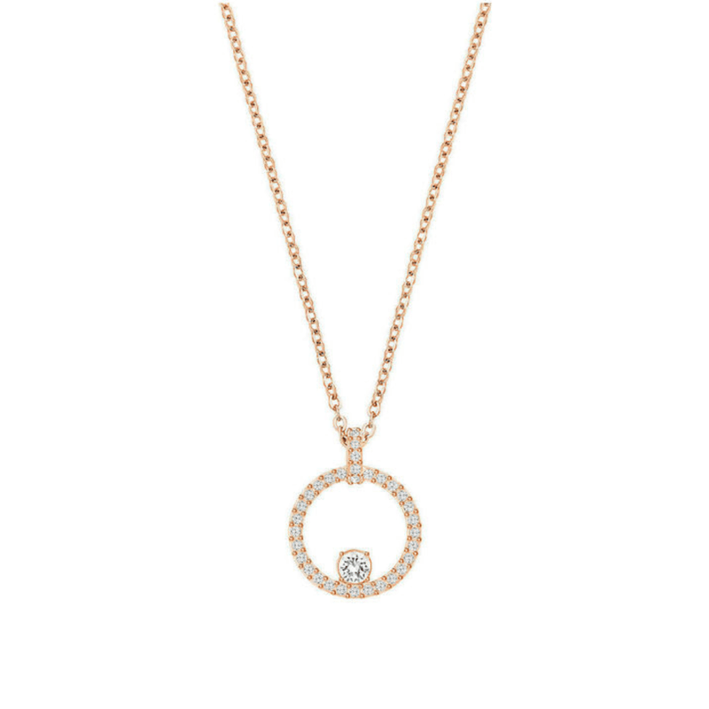 Swarovski Necklace Swarovski Creativity Circle Pendant White Rose-gold tone plated 5202446