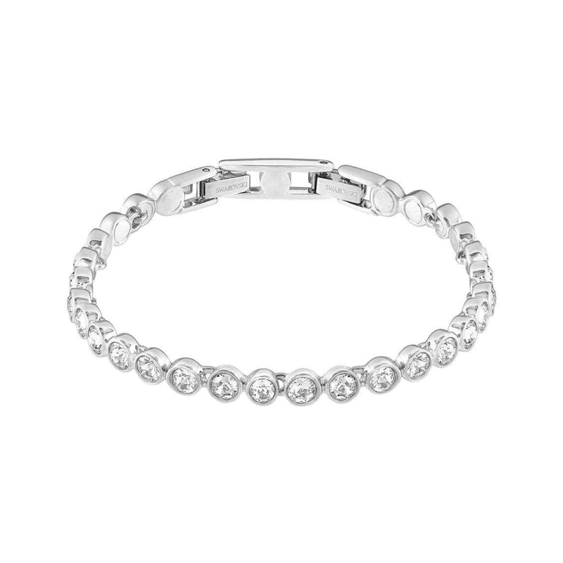Swarovski Bracelet Swarovski Crystal Clear Crystals Rhodium-Plated Tennis Bracelet Ladies 1791305