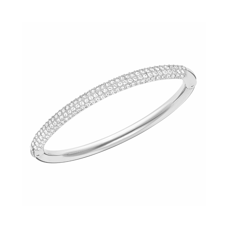 Swarovski Bangle Swarovski Crystal Stone Sparkling Clear Crystal Pavé Bangle Ladies