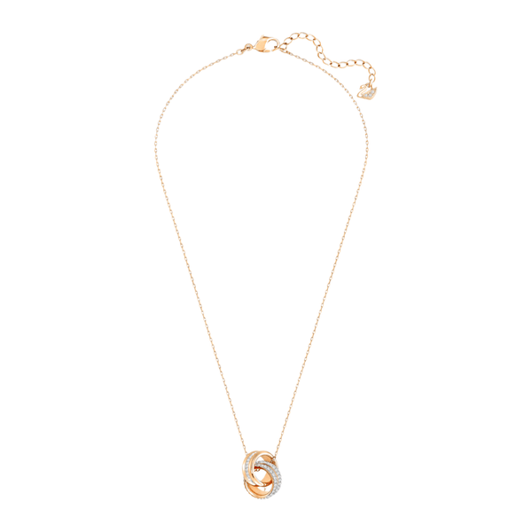 Swarovski Necklace Swarovski Further Pendant White Rose-gold tone plated 5240525