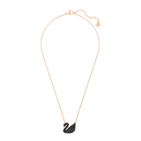 Swarovski Necklace Swarovski Iconic Swan Pendant Black Rose-gold tone plated 5204133