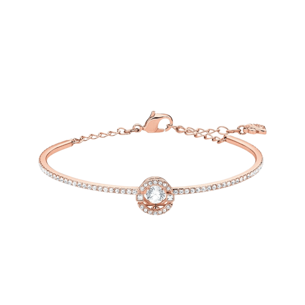 Swarovski Bangle Swarovski Sparkling Dance Bangle White Rose-gold tone plated 5497483