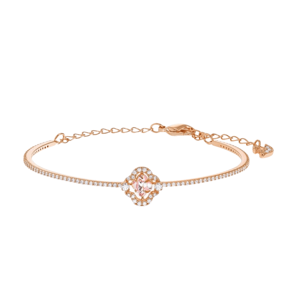 Swarovski Bangle Swarovski Sparkling Dance Clover Bangle Pink Rose-gold tone plat 5516476