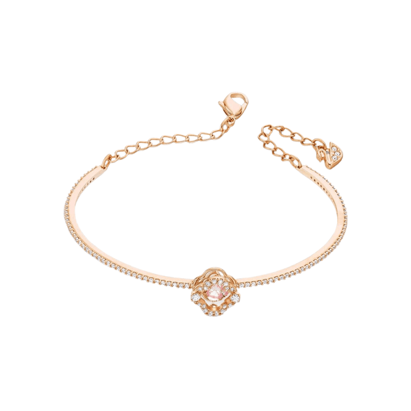 Swarovski Bangle Swarovski Sparkling Dance Clover Bangle Pink Rose-gold tone plat 5516476