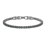 Swarovski Bracelet Swarovski Tennis Deluxe Bracelet Gray Ruthenium plated 5514655