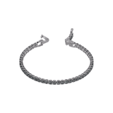 Swarovski Bracelet Swarovski Tennis Deluxe Bracelet Gray Ruthenium plated 5514655