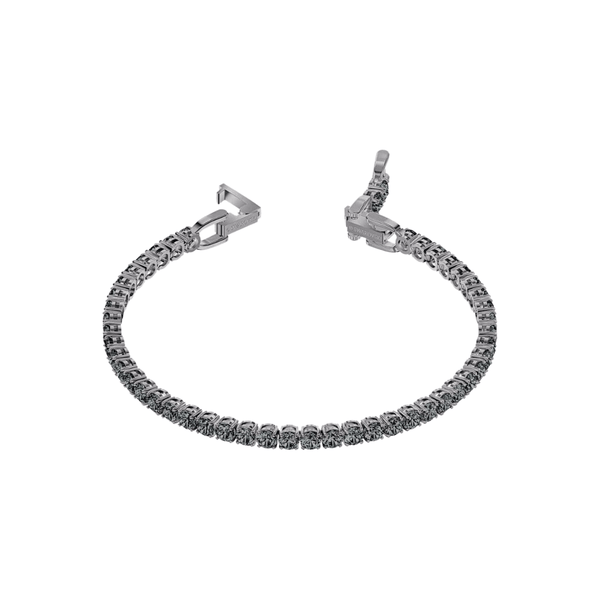 Swarovski Bracelet Swarovski Tennis Deluxe Bracelet Gray Ruthenium plated 5514655