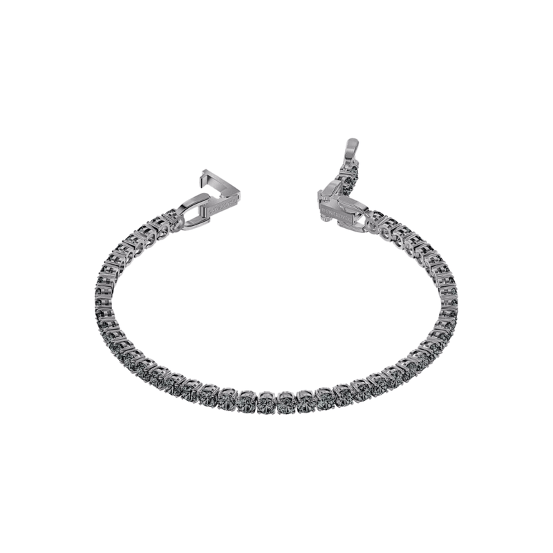 Swarovski Bracelet Swarovski Tennis Deluxe Bracelet Gray Ruthenium plated 5514655