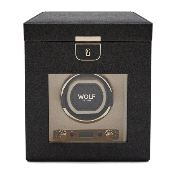 Wolf Accessories Wolf Palermo Single Watch Winder With Storage 213702