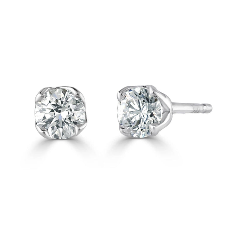 Brown & Newirth Earrings Brown & Newirth Evelyn Earrings with 0.50CT Diamonds| 18CT White Gold Claw