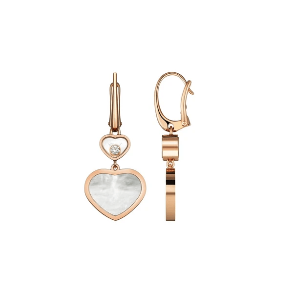 Chopard Earrings Chopard 18ct Rose Gold Mother Of Pearl Earrings 837482-5310