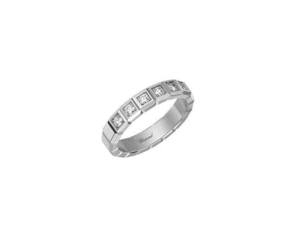 Chopard Ring Chopard 18ct White Gold Diamond Ice Cube Ring 829834-1039