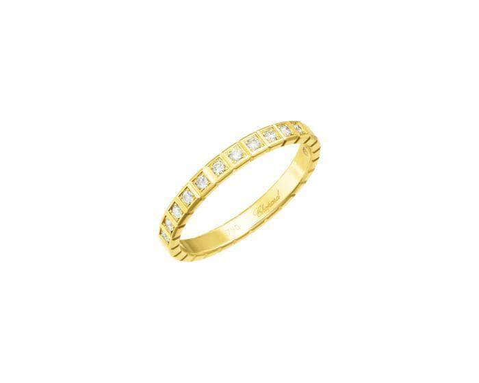 Chopard Ring Chopard 18ct Yellow Gold 11 Diamond Ice Cube Ring 827702-0259