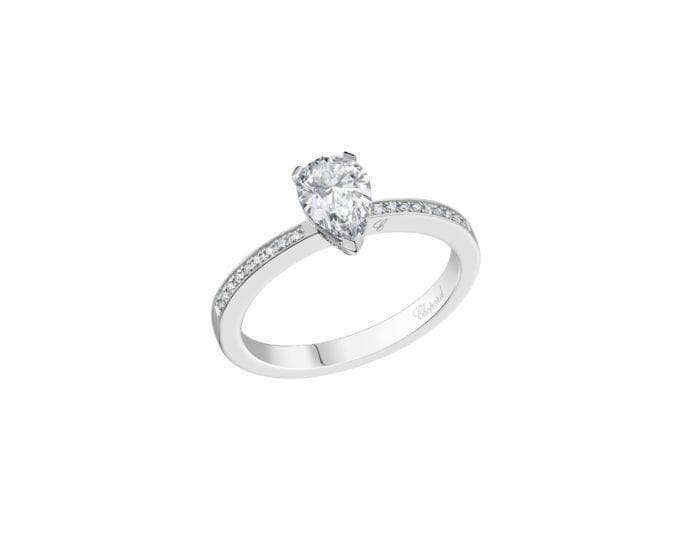 Chopard Ring Chopard Forever Pave 18ct White Gold Diamond Ring 0.70ct 829077-1009