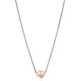 Chopard Necklace Chopard Happy Diamond Pendant Rose Gold 45 CM Necklace 81A054-5001