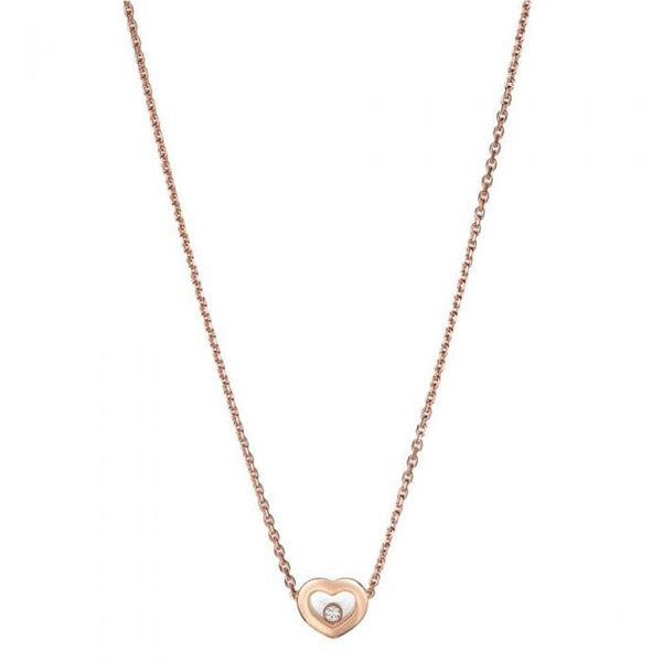 Chopard Happy Diamond Pendant Rose Gold 45 CM Necklace Emson Haig