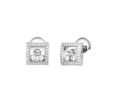 Chopard Earrings Chopard Happy Diamonds Square Earrings 839224-1002