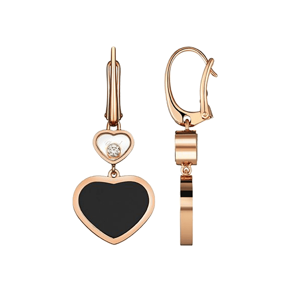 Chopard Earrings Chopard Happy Hearts 18ct Rose Gold Earrings 837482-5210