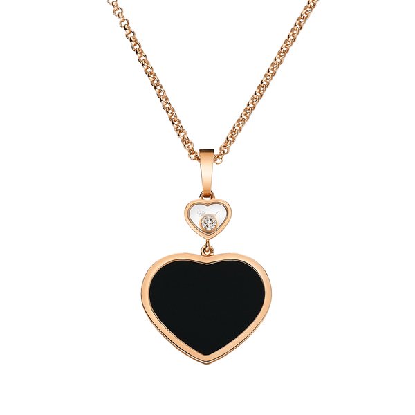 Chopard Necklace Chopard Happy Hearts 18ct Rose Gold Necklace 797482-5201